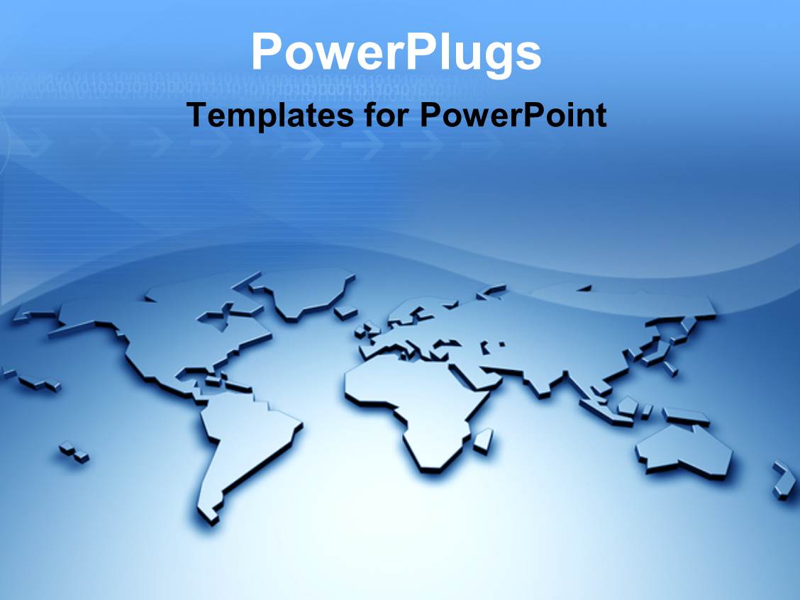 world map ppt template