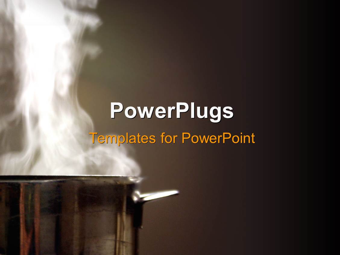 Powerpoint Template Free Download Kitchen | powerpoint template aluminium pot with white steam rising Powerpoint Template Free Download Kitchen | powerpoint template aluminium pot with white steam rising
