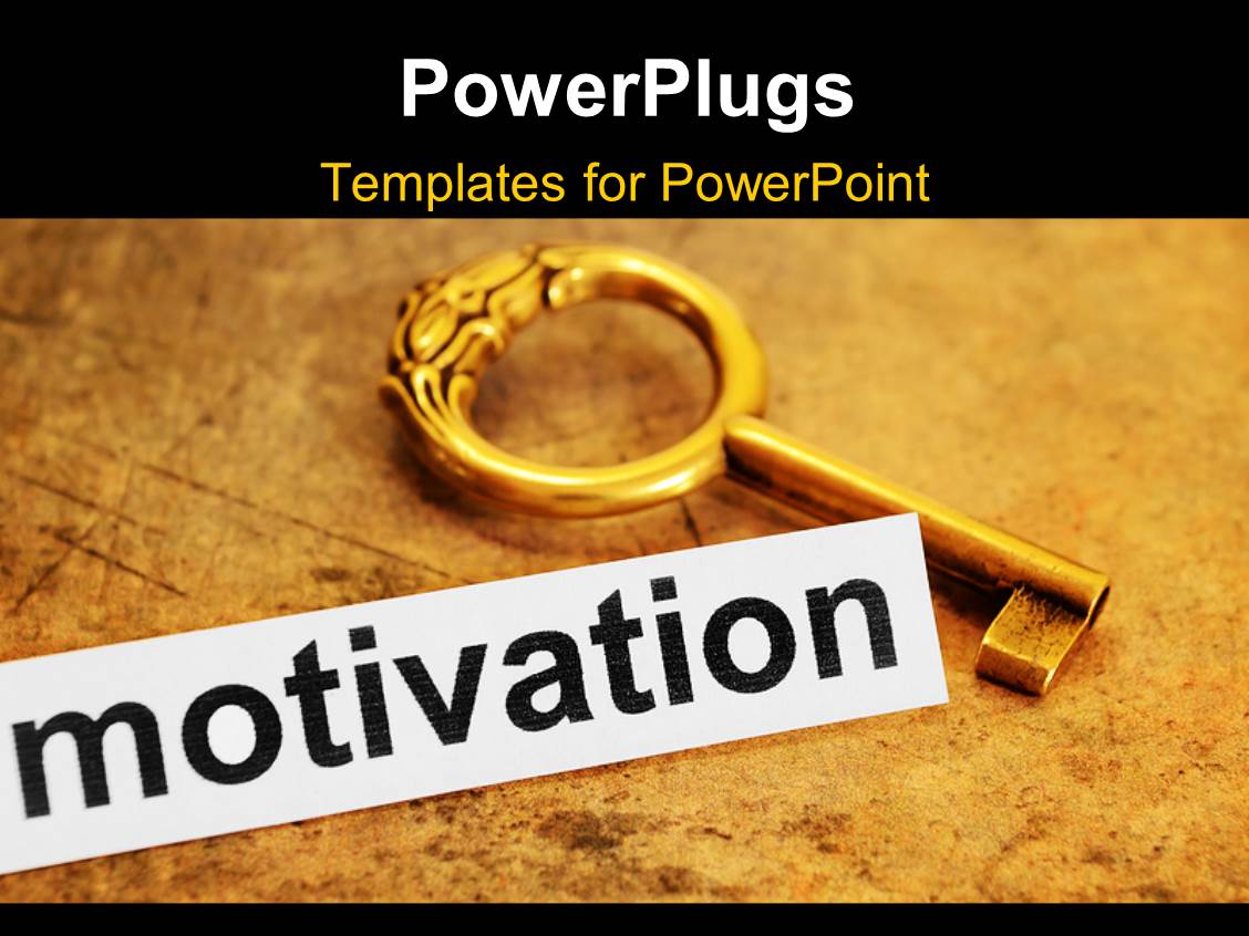 powerpoint template antique key over brown textured paper motivation template