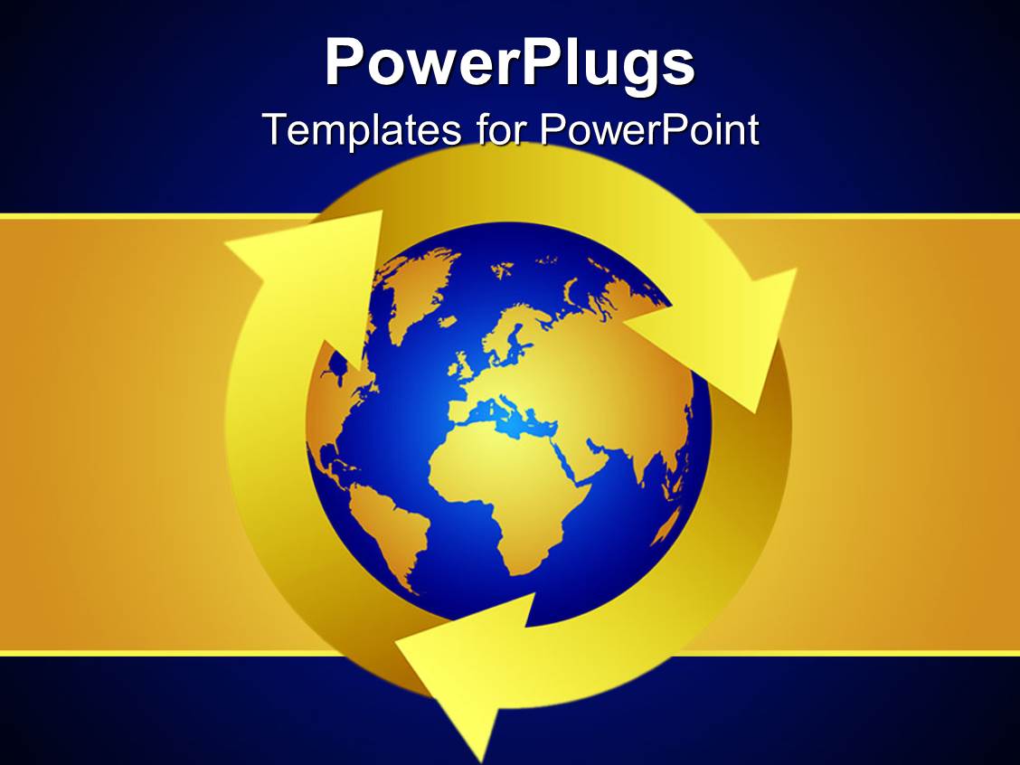 blue and gold powerpoint template