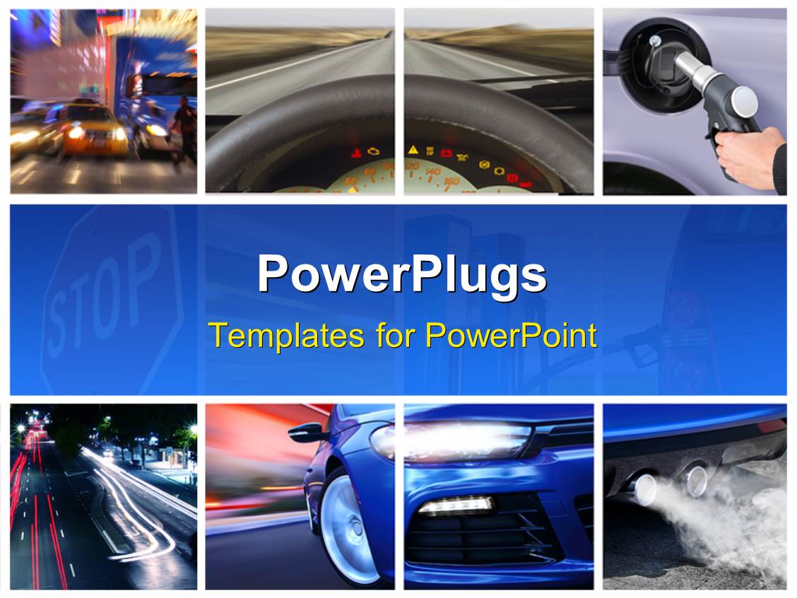 Powerpoint Template Collage Of Car Interior Details And Transport Attributes 30052 Powerpoint Templates Transportation