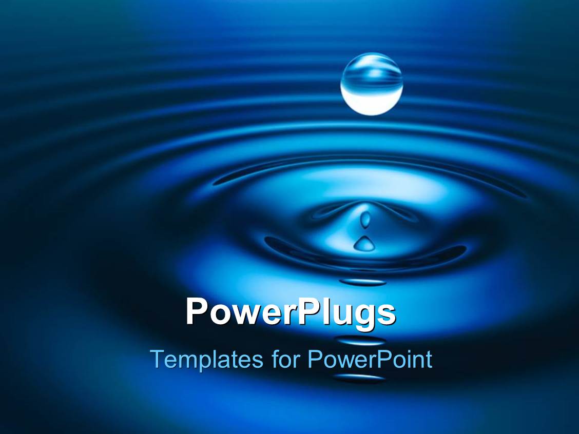 powerpoint-template-a-drop-of-water-with-bluish-background-10152