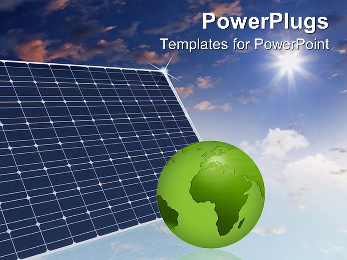 powerpoint template: eco friendly solar panels in the sky make the powerpoint template: eco friendly solar panels in the sky make the, Presentation templates