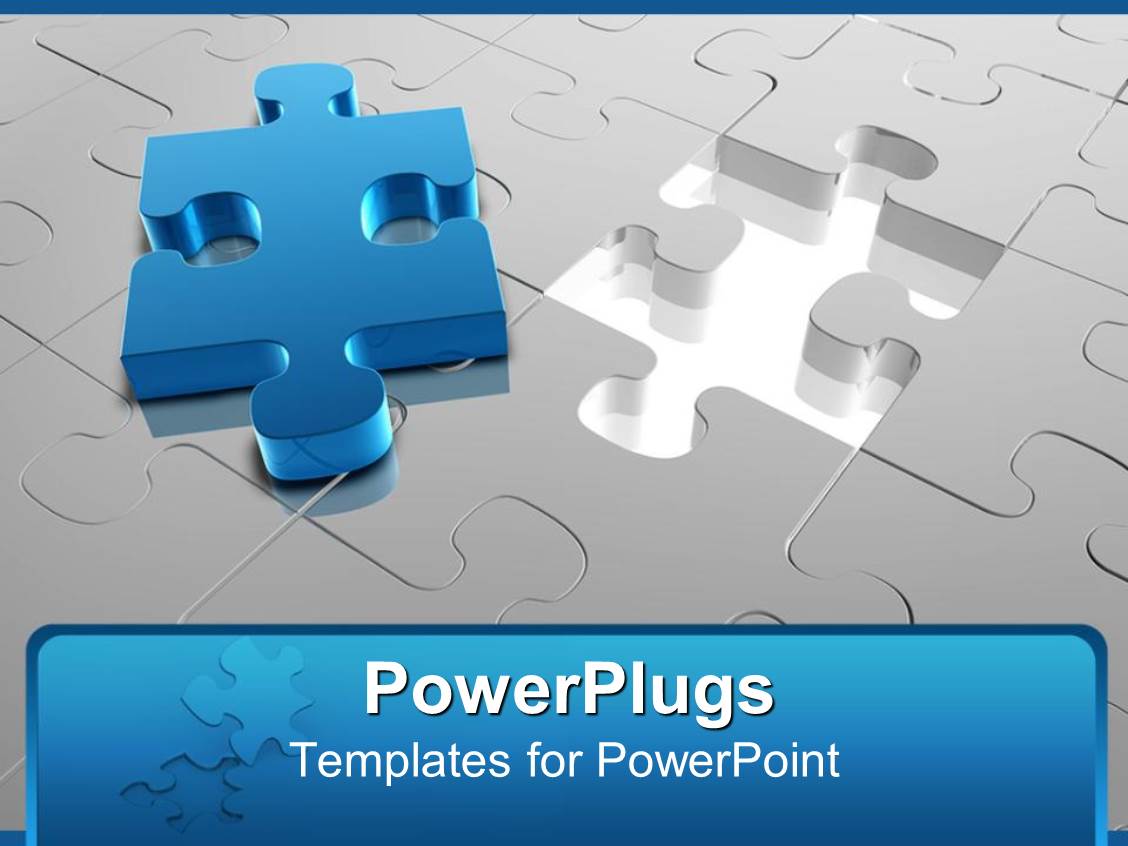Powerpoint Template Jigsaw Puzzle With Missing Piece Placed On Top 20494 Jigsaw Puzzle Powerpoint Template
