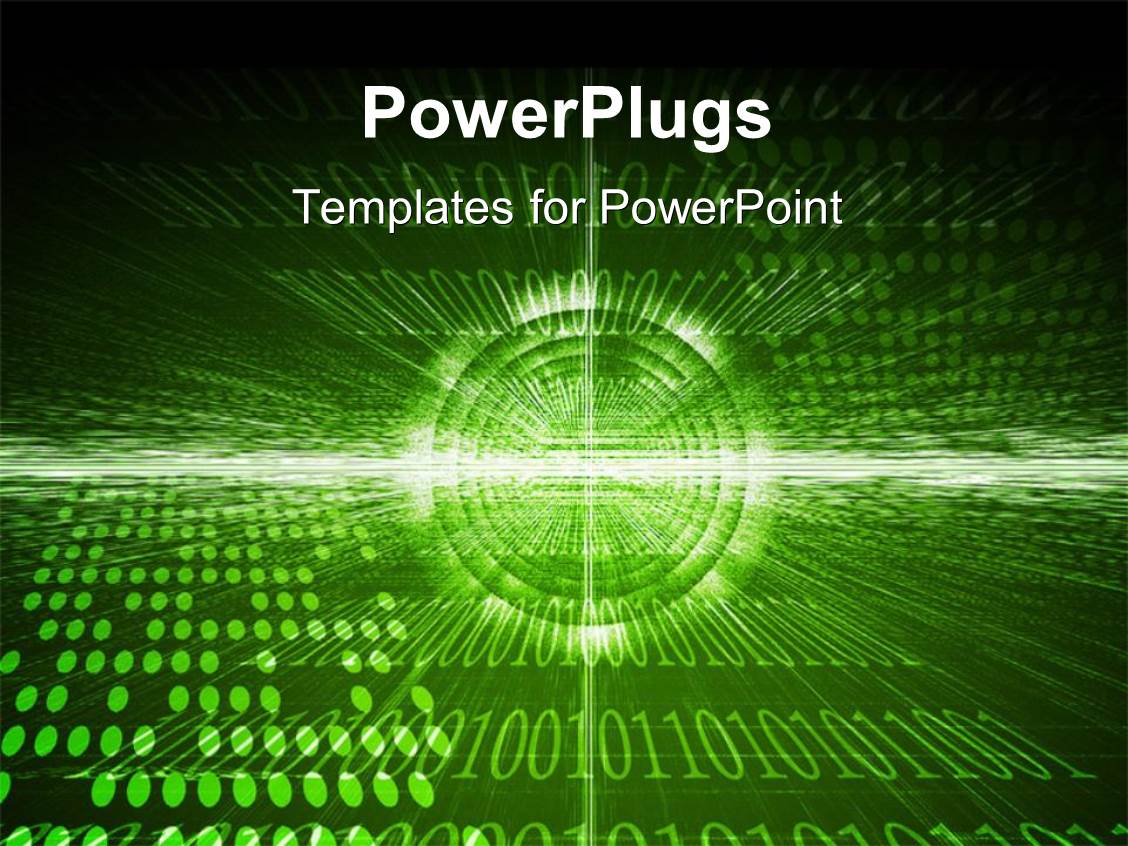 Powerpoint Template A Number Of Circles With Binary Numbers In The Background 13272 Binary Powerpoint Template