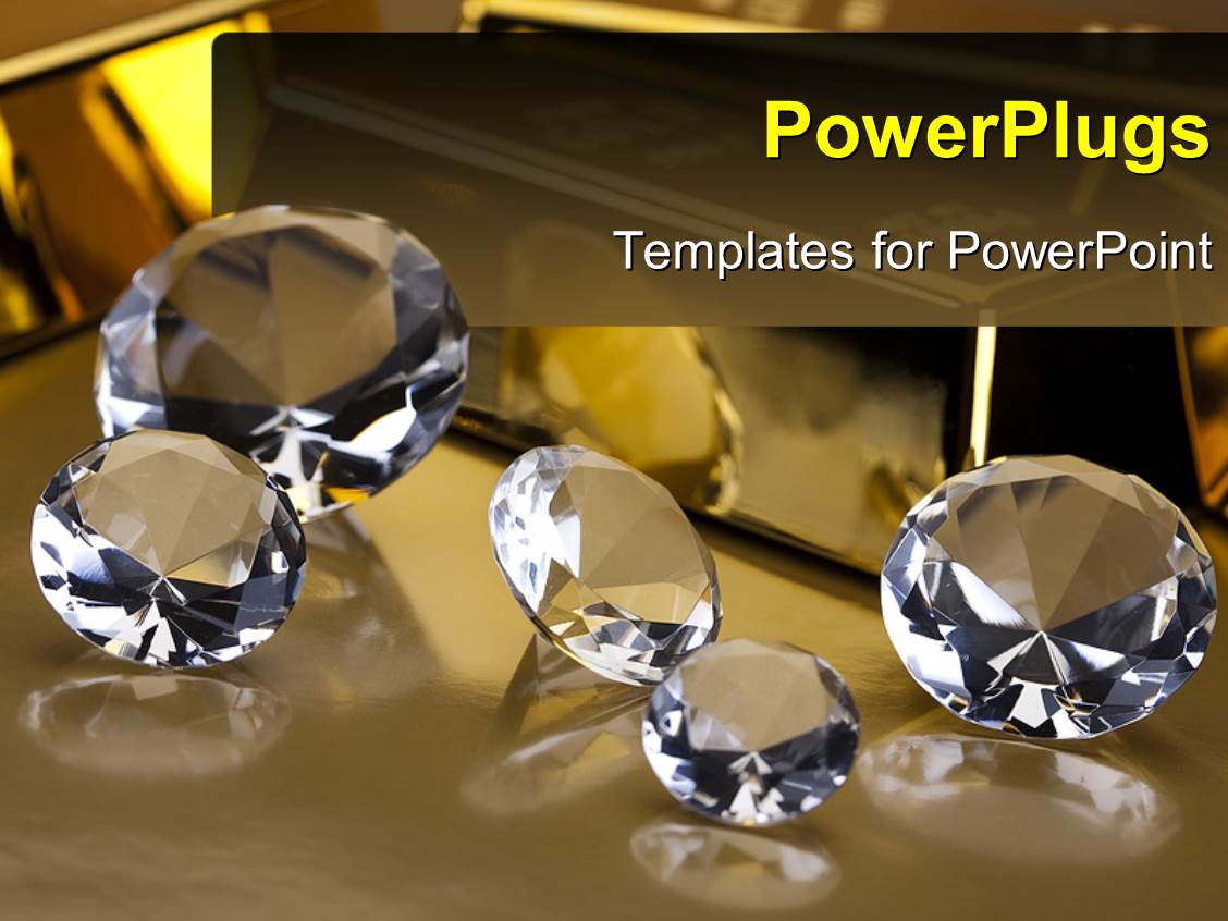 powerpoint template a number of diamonds with their diamonds powerpoint template