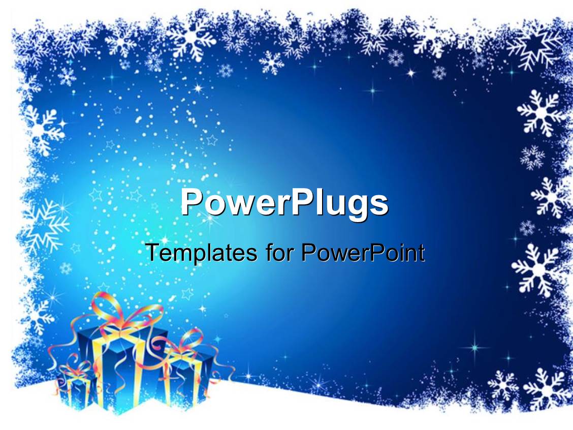 Powerpoint Template A Number Of Gifts And Signs For Christmas Celebrations 7227 Microsoft Powerpoint Templates Snowflakes