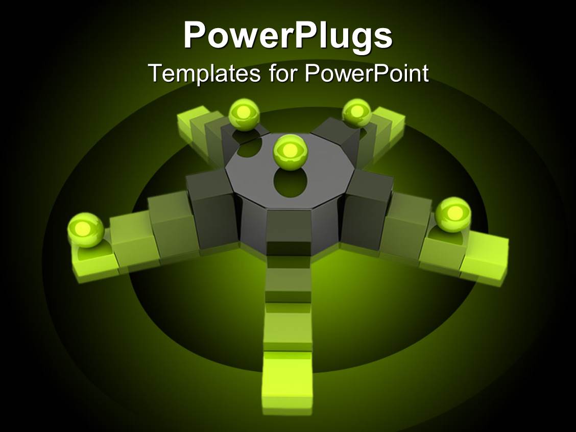 Powerpoint Template A Number Of Green Balls With One In The Center 27082 Powerplugs Templates For Powerpoint