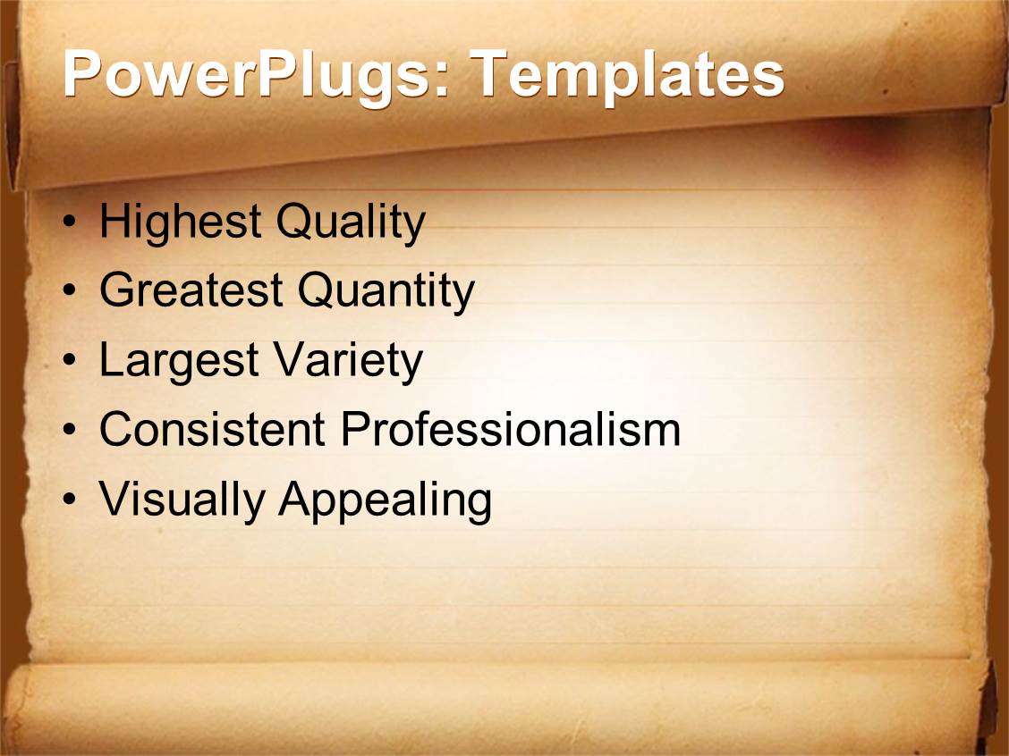 PowerPoint Template - services, business, marketing - Print Slide