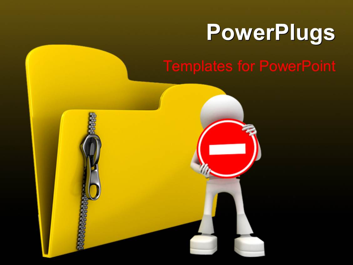 Powerpoint Template A Person Showing A Minus Sign With A File Holder In Background 32055 Safety Powerpoint Templates