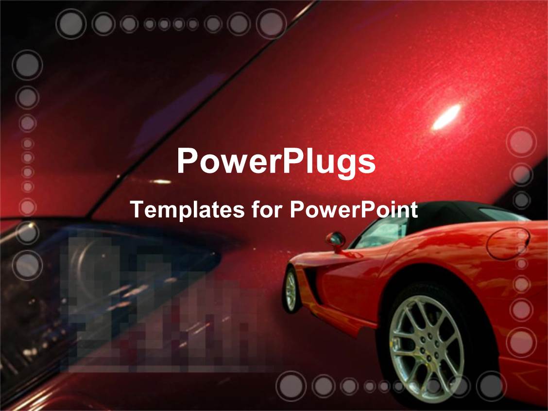 powerpoint template: red luxury car on colorful red background (8636) powerpoint template: red luxury car on colorful red background (8636), Presentation templates