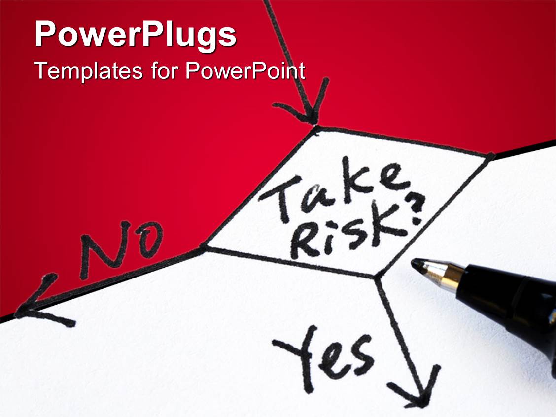 powerpoint template: risk management concept with flow chart take powerpoint template: risk management concept with flow chart take, Presentation templates