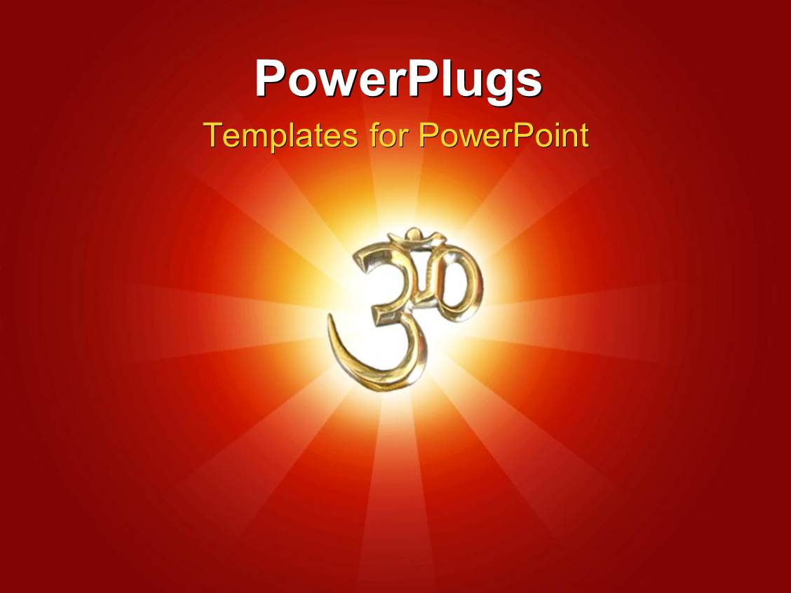 powerpoint-template-a-sign-of-hinduism-with-a-reddish-background-16317