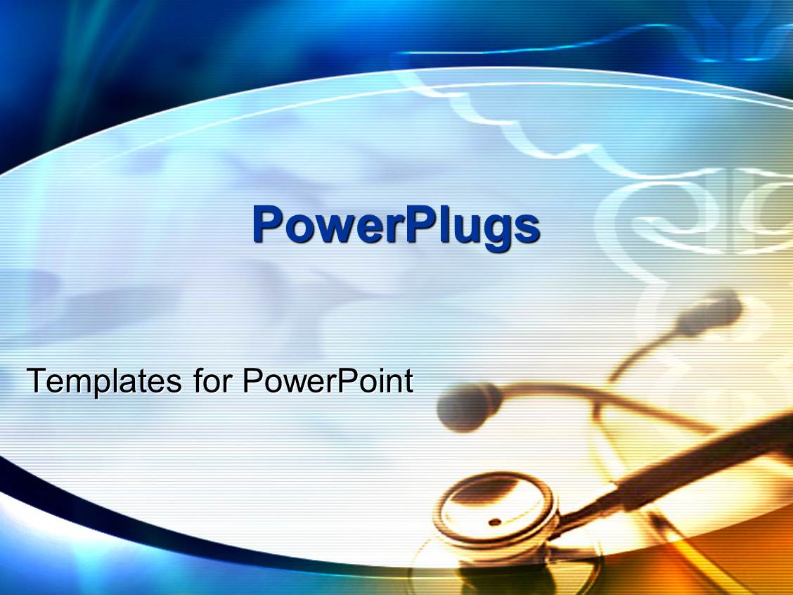 Stethoscope With Medical Symbol Powerpoint Template B vrogue.co