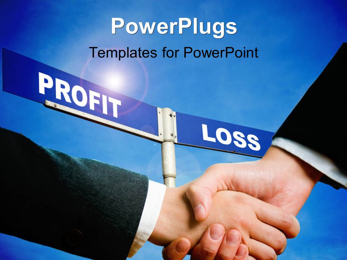 losing balance and shaking powerpoint template two business shaking profit and loss sign post losing balance and shaking powerpoint template two business shaking profit and loss sign post
