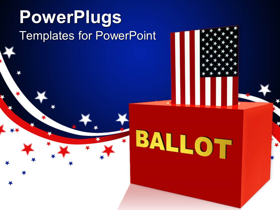powerpoint template vote theme american flag inserting american powerpoint templates